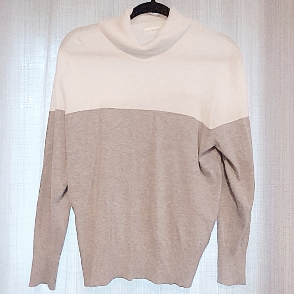 Block colored Turtle Neck Sweater